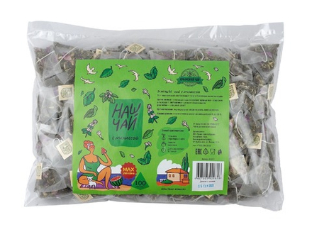 Наш чай с мелиссой 100 пирамидок, ТМ ТРАВЫ ГОРНОГО КРЫМА