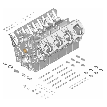 238-1002012-Д Блок цилиндров ЯМЗ-238м2