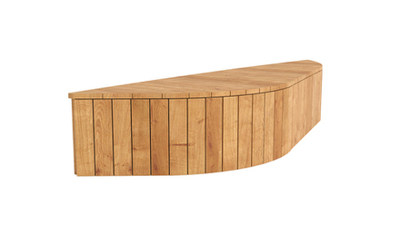 Скамья криволинейная SK00078