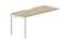 стол Strike 1580х680х750мм (с эргономичным вырезом) - приставной элемент