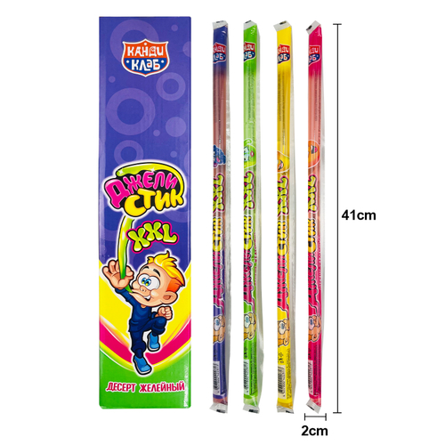 Десерт желейный "Джелистик XXL" ассорти 60гр*24шт*12 блоков