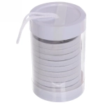 Резинки для волос детские в тубе 9шт «ЗАБАВА», цвет белый, d-4см (наклейка Кокетка)