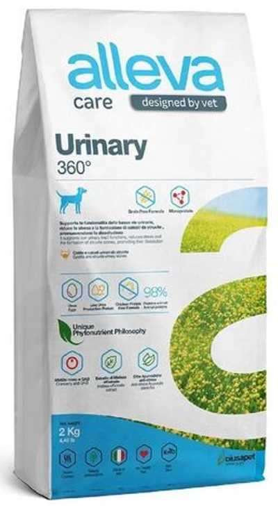 Сухой корм Alleva Care Dog Adult Urinary 360 / Аллева Кэр Уринари для взрослых собак всех пород , профилактика мочекаменной болезни, курица, 2 кг