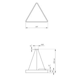 Светильник LED ЭРА Geometria SPO-151-W-40K-030 Delta 30Вт 4000К 3000Лм IP40 600*600*80 белый подвесной | Декоративные светильники Geometria