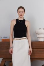 ТОНКИЙ РЕМЕНЬ С ЗАМОЧКОМ BEIGE|NUDE