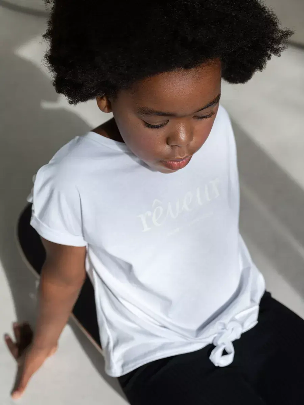 Футболка для девочки на завязках