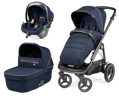 Коляска 3 в 1 Peg Perego Veloce TC Lounge Blue Shine
