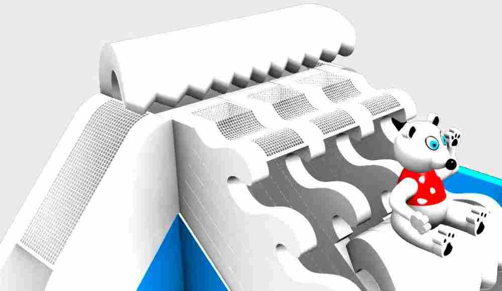 Наземный аквапарк «Морское царство» 21×20×6 м