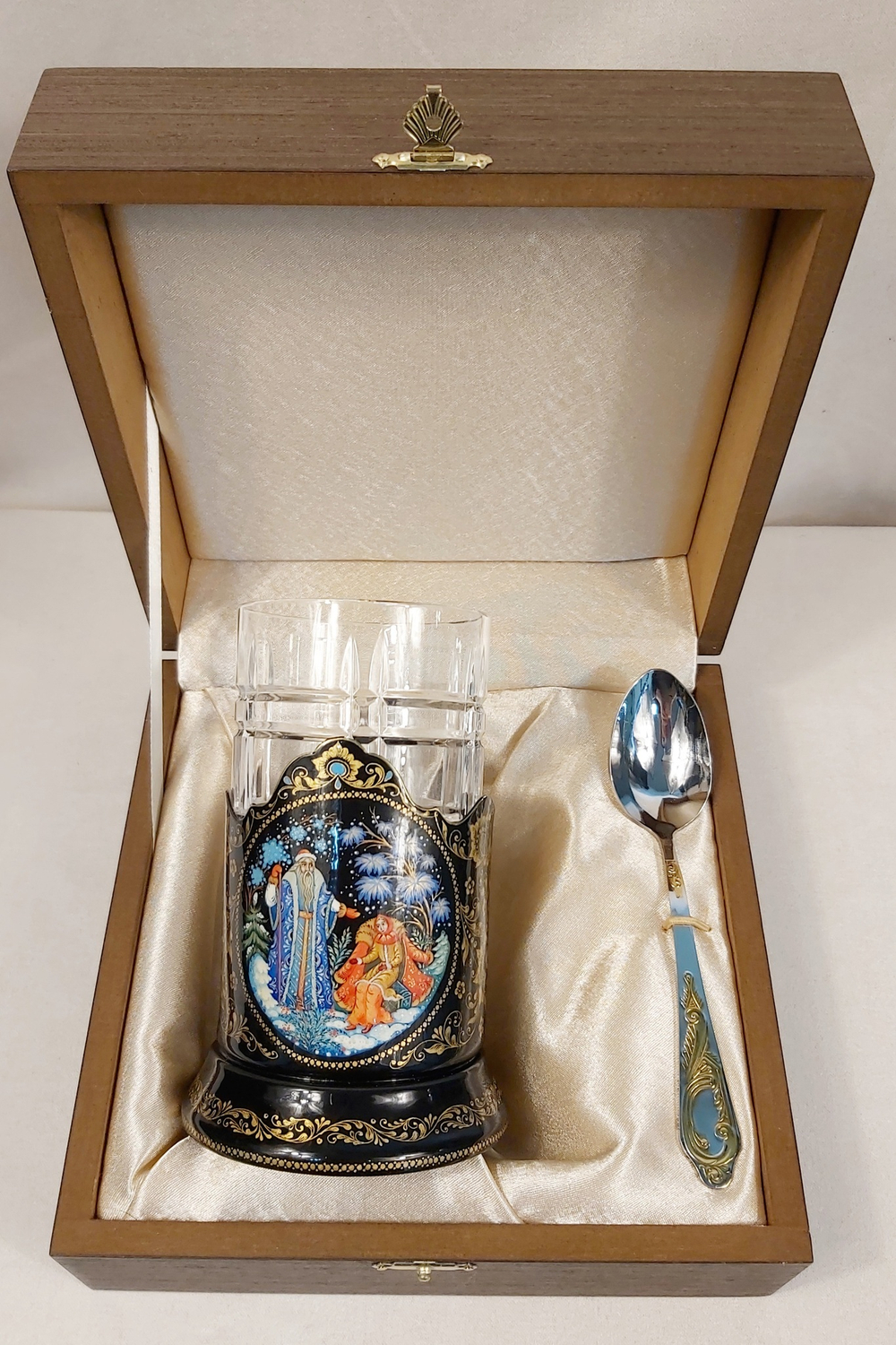 Чайный набор "Морозко" (Ручная роспись Палех)