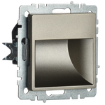 BRITE Подсветка светодиодная встраиваемая ПЛ20-БрШ шампань IEK