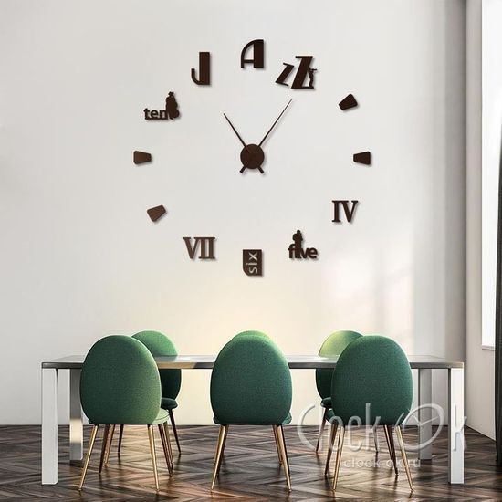 Настенные 3D часы Jazz
