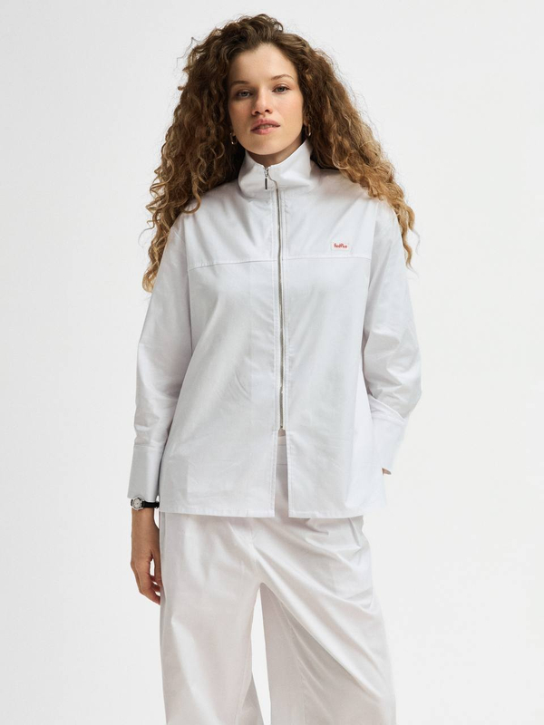 Рубашка медицинская женская Юми, белый хлопок