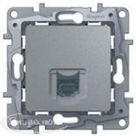 Розетка RJ11 Legrand Etika алюм#