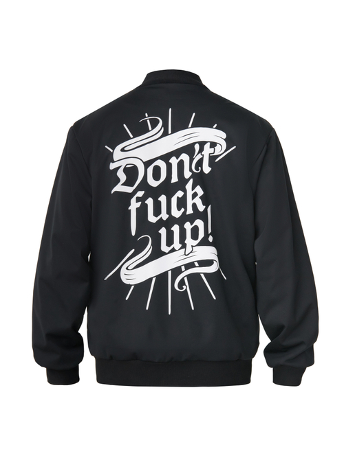 Бомбер DON.T FUCK UP, черный