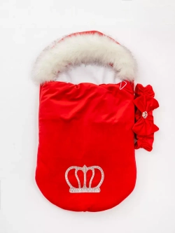 Конверт на выписку новорождённому зимний