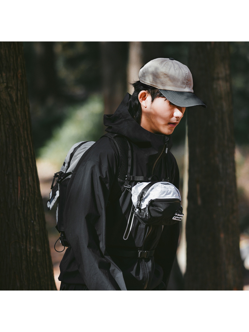 Сумка поясная Naturehike Hydrogen, 5 л., бело-черная
