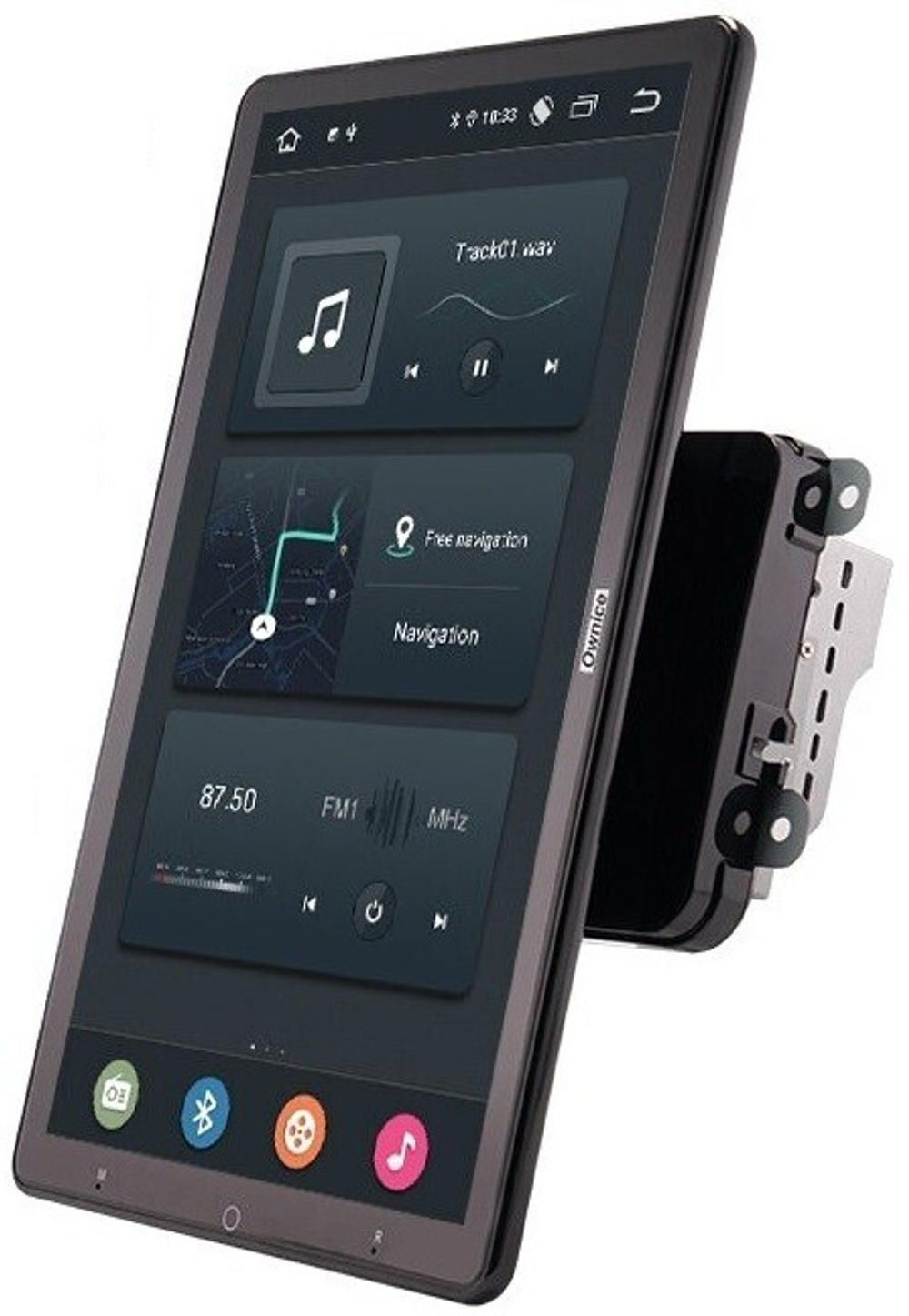 Магнитола Volkswagen T5, T6, Tiguan, Passat, Polo, Jetta, Amarok, Golf и др., Skoda Fabia, Rapid - Carmedia OL-1903-2D-P (вертикально-поворотный экран 13.3") на Android 10, ТОП Процессор, 4Гб-64Гб, SIM-слот