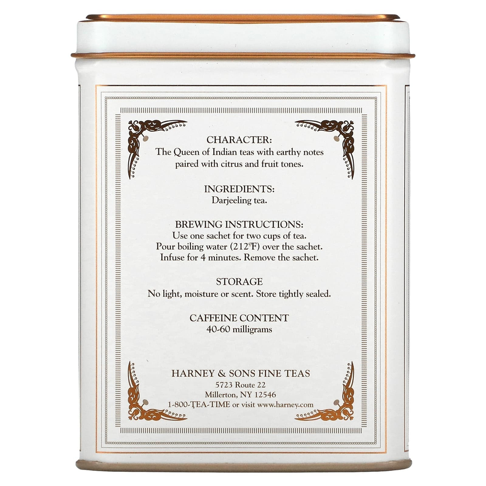 Harney & Sons, Дарджилинг, 20 чайных пакетиков, 1.4 унции (40 г)