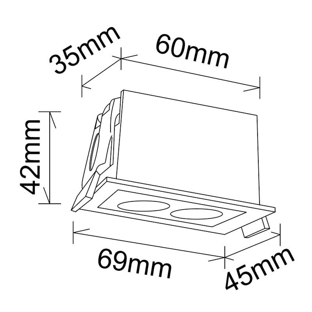 9128 Встраиваемый светильник BLAU