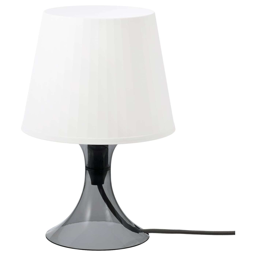 IKEA LAMPAN  (ИКЕА ЛАМПАН)  -  Настольная лампа, темно-серый/белый, 29 см