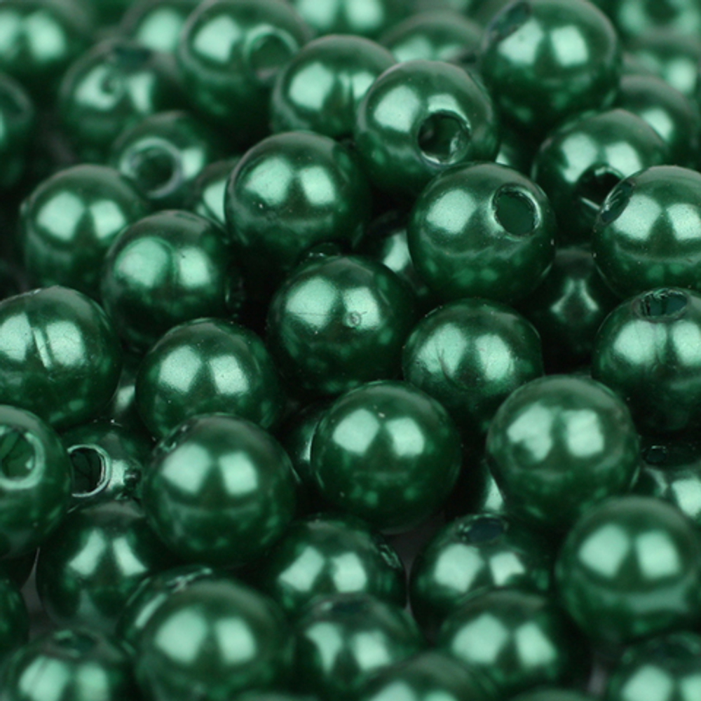 Бусы пластиковые -6мм-25г-Colibry