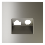 Накладка для розетки TV+RJ45 кат. 6, S70 (шелк)