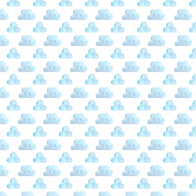 Облака. Небо. Нежный голубой паттерн