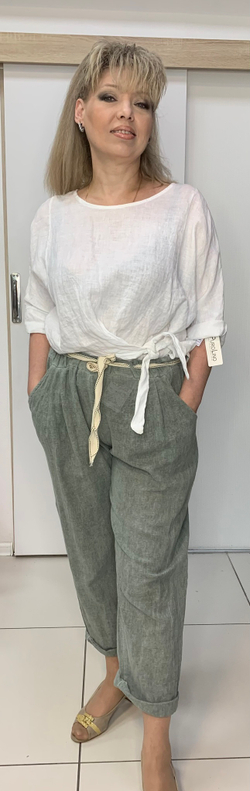 Летние итальянские брюки-момы на резинке