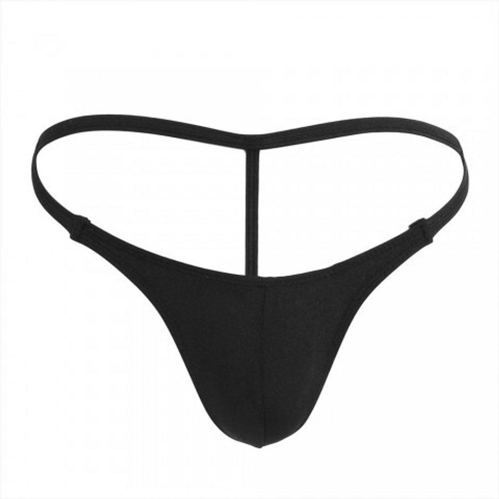 Мужские стринги, черные