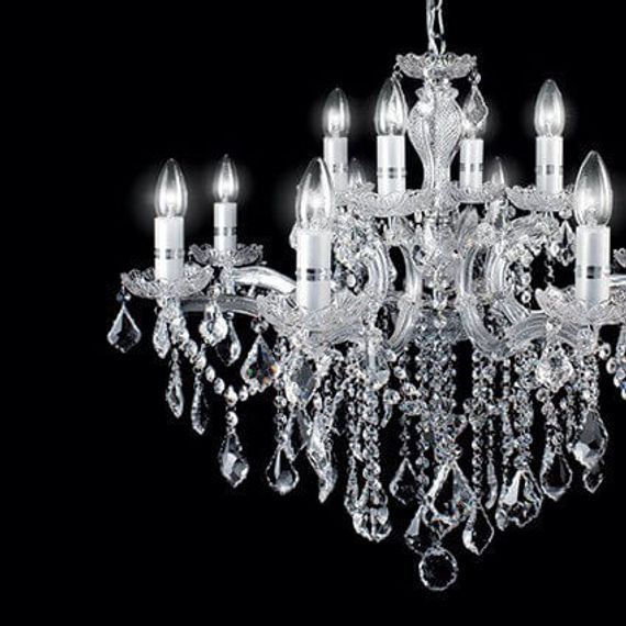 Подвесная люстра Ideal Lux Florian SP12 Cromo 035604