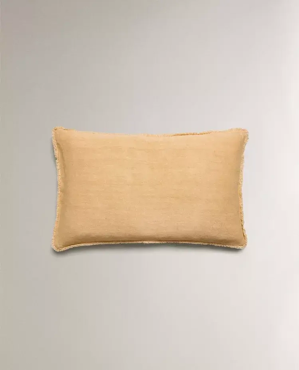 ZARA HOME НАВОЛОЧКА ДЛЯ ДЕКОРАТИВНОЙ ПОДУШКИ С БАХРОМОЙ, ВАНИЛЬНЫЙ