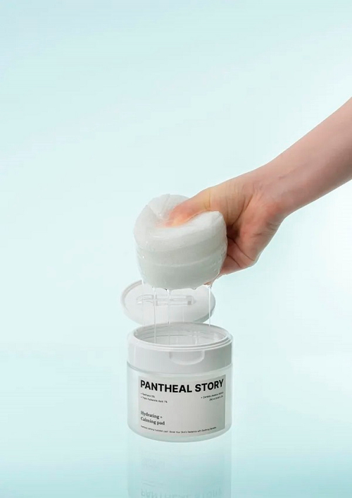 Хлопковые увлажняющие и успокаивающие пэды Pantheal Story Hydrating Calming Pad 60шт