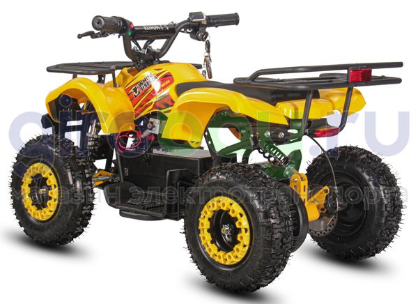 Детский электроквадроцикл WHITE SIBERIA SNEG MINI 1000W - Желтый