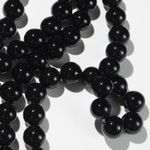 Черный агат тонированный натуральный, бусины в форме шара, 12,2мм