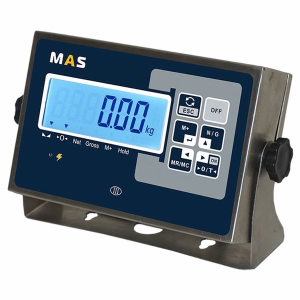 Весы товарные напольные MAS ProMAS PM1HWS-300 6080, RS232 (опция), 300кг, 50/100гр, 600*800, защита IP65, нержавеющая сталь AISI 304, с поверкой, съемная стойка