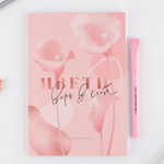 Подарочный набор, ежедневник А5, 80 листов и эко ручка «Цвети. Верь в себя »