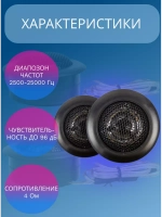 Динамики автомобильные пищалки твитеры СТС120