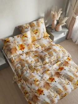 Наволочка комплект 2шт перкаль Сказка "Тотемный мир" 50x70 см на молнии