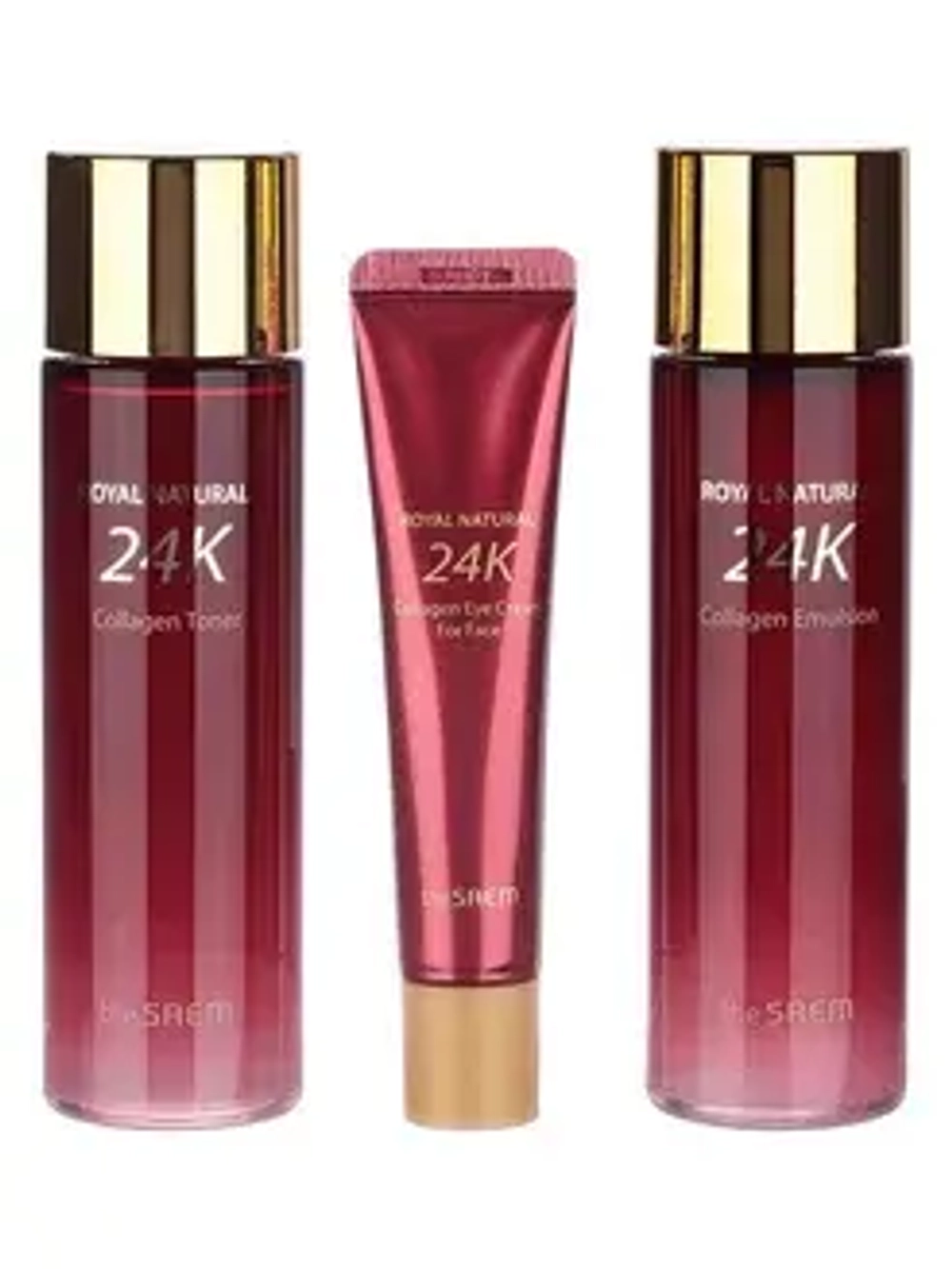 The Saem Антивозрастной уходовый набор Royal Natural 24K Collagen Skin Care Сет 3
