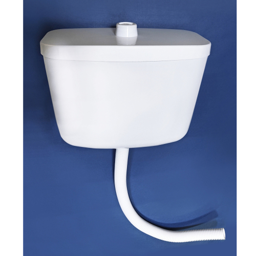 Бачок д/ун. средний, кнопка, пласт.Киров (длина гофры 80см) (Тип3к в госте БС)