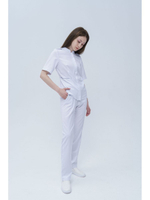 Брюки медицинские женские спецодежда на резинке TZ315-WHT