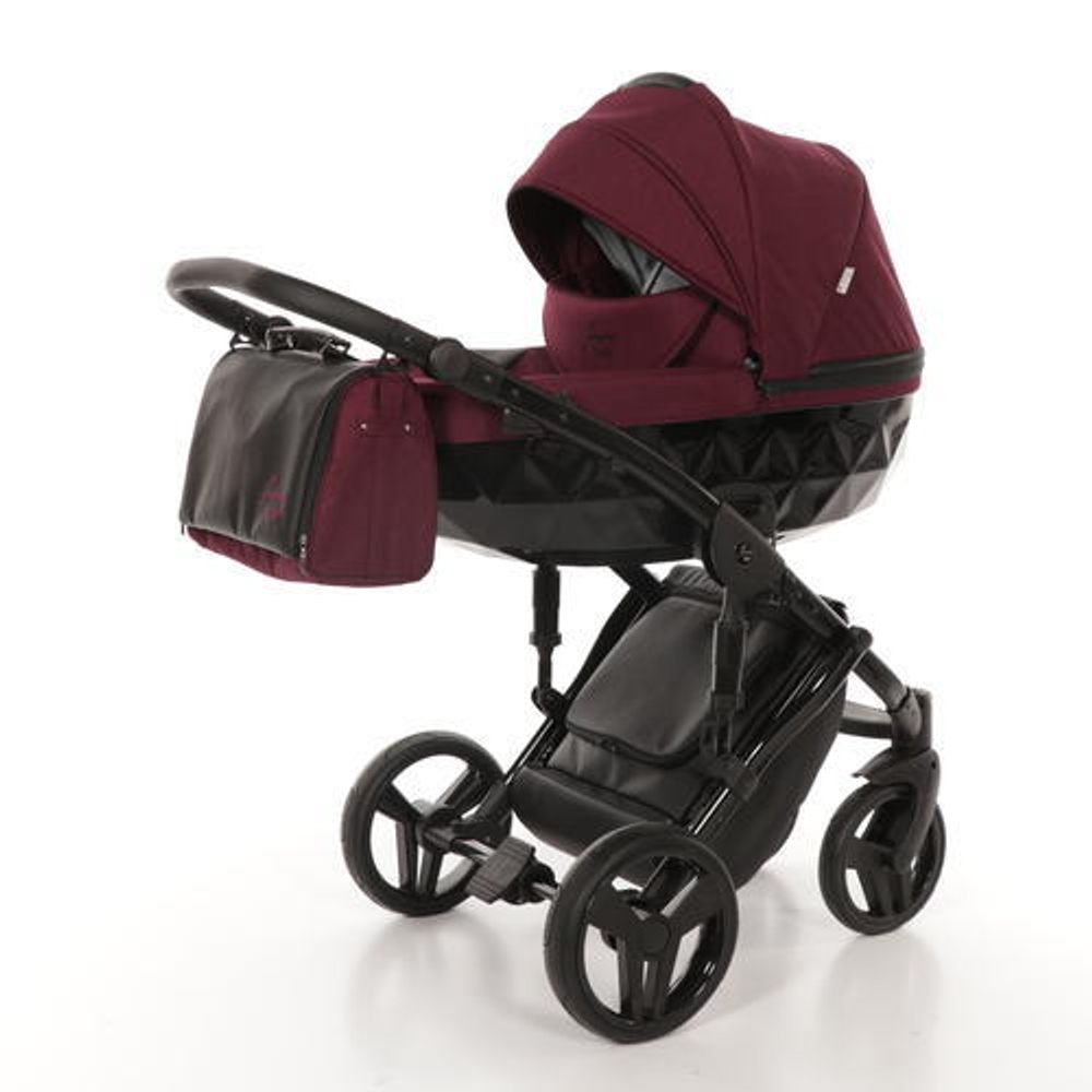 Детская коляска Junama Diamond 3 в 1 (бордовый)