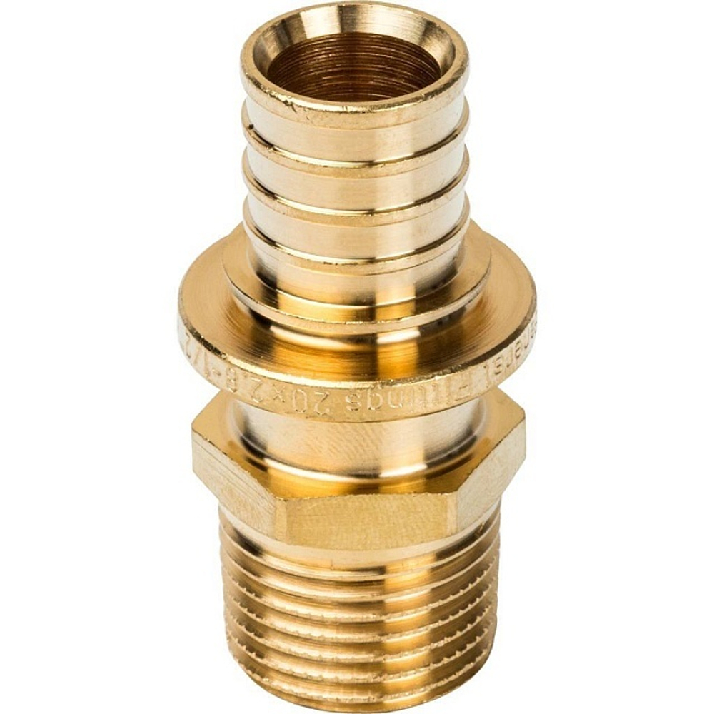 STOUT Переходник с наружной резьбой 20x1/2" аксиальный для труб из сшитого полиэтилена