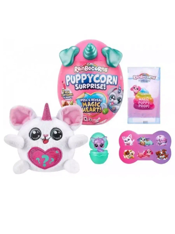 Мягкая игрушка сюрприз яйцо Rainbocorns Puppycorn Зуру 2