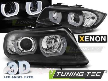 Фары передние U-LED LIGHT 3D BLACK для BMW 3 E90 E91