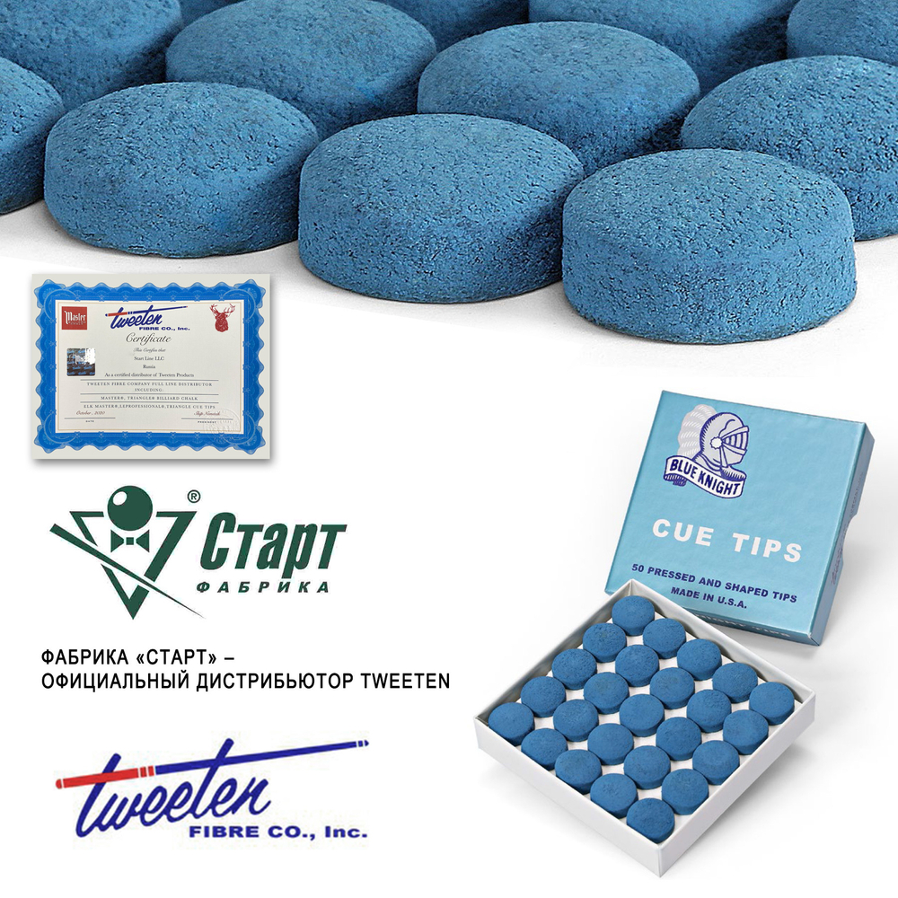 Наклейка Tweeten Blue Knight 14 мм (50 шт)