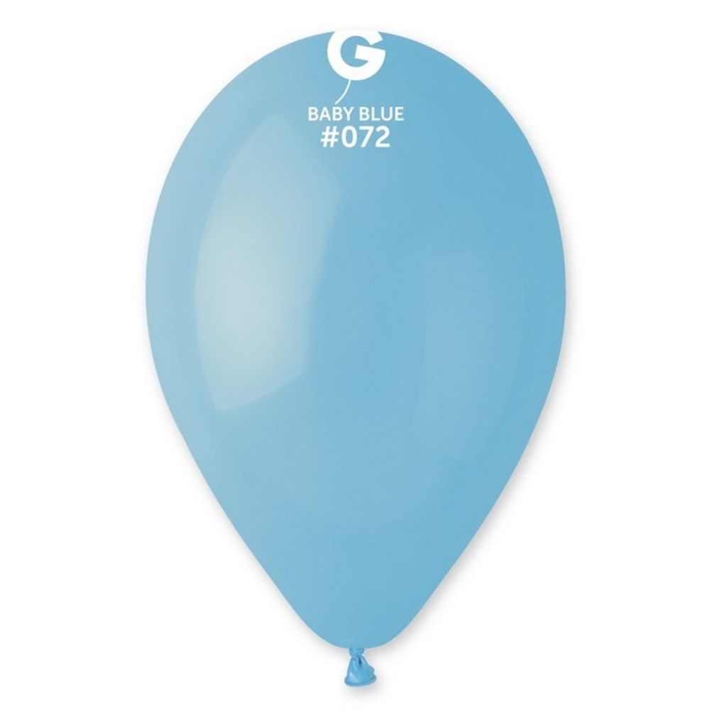 Воздушные шары Gemar, цвет 072 пастель, голубой, 100 шт. размер 12&quot;
