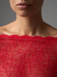 03-295 Кружево эластичное 22 см, красный 100