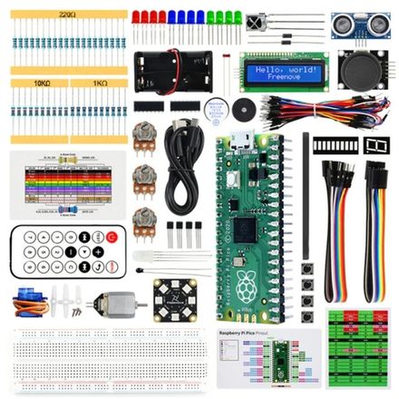 Набор для моделирования Raspberry (9V-Maximum Kit) на Raspberry Pi Pico Board в пластиковом кейсе