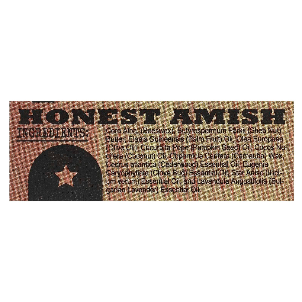 Honest Amish, Оригинальный воск для бороды, 60 мл (2 унции)